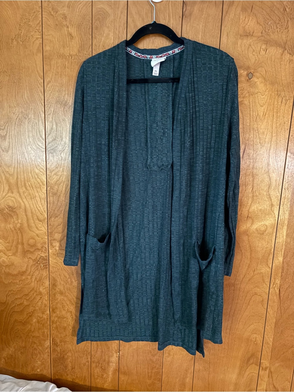 Knox Rose Dark green Open-Front Cardigan
